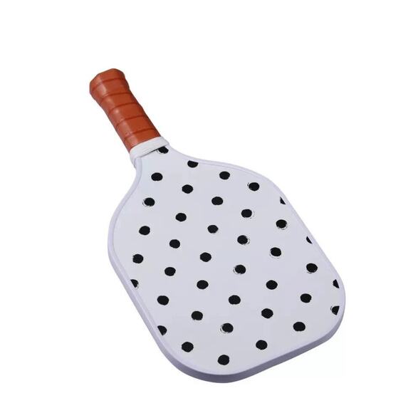 Sakar Black Floral Polka Dots 13 MM Double Sided Pickleball Paddle - Picture 2 of 5